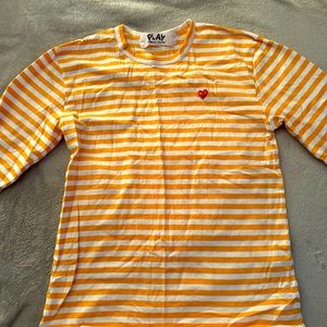 COMME DES GARÇONS PLAY
Yellow Striped T-Shirt